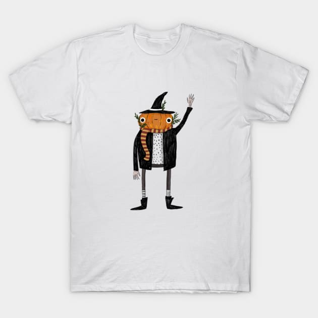 Pumpkin Head T-Shirt by chiarodiluna